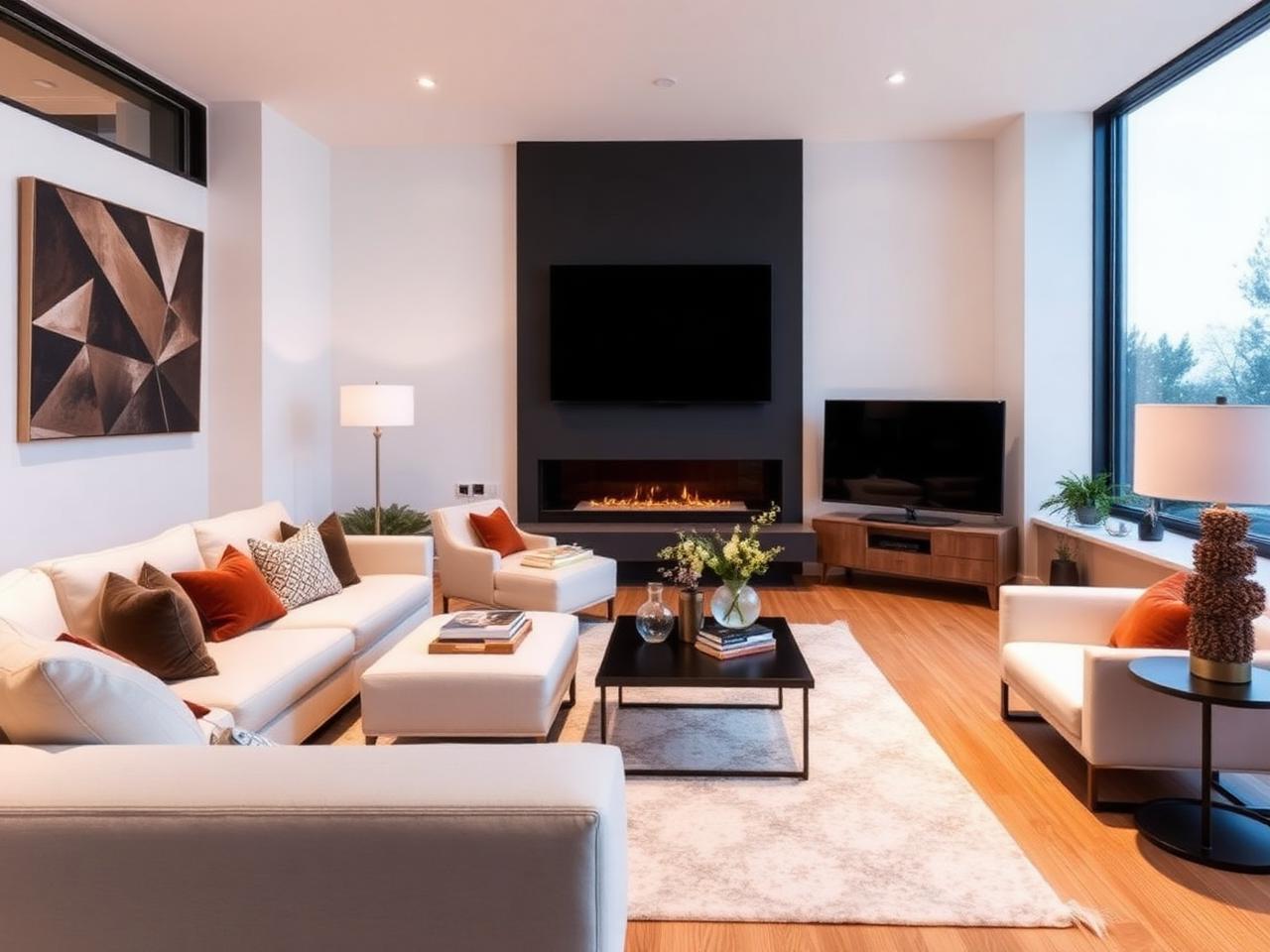 Renovated living room