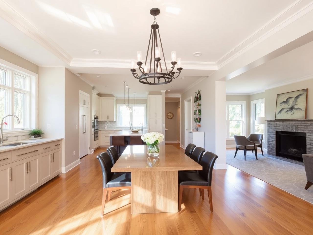 Open concept dining